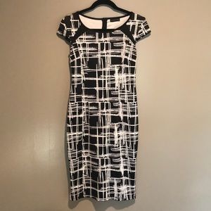 Black/White Print Design Dress (Piao Liang Fu Shi)